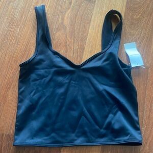 Anerceombie sweetheart top- black